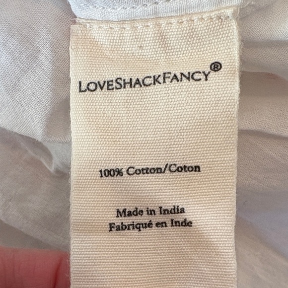 LoveShackFancy Finny Ivory Rose Lace Mini Dress Small - Picture 9 of 9